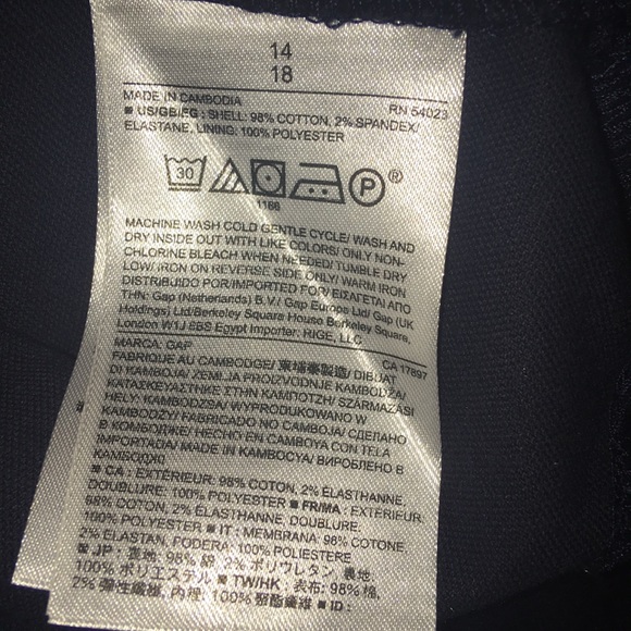 Gap Dark Blue Velvet Mini Skirt - Picture 4 of 4